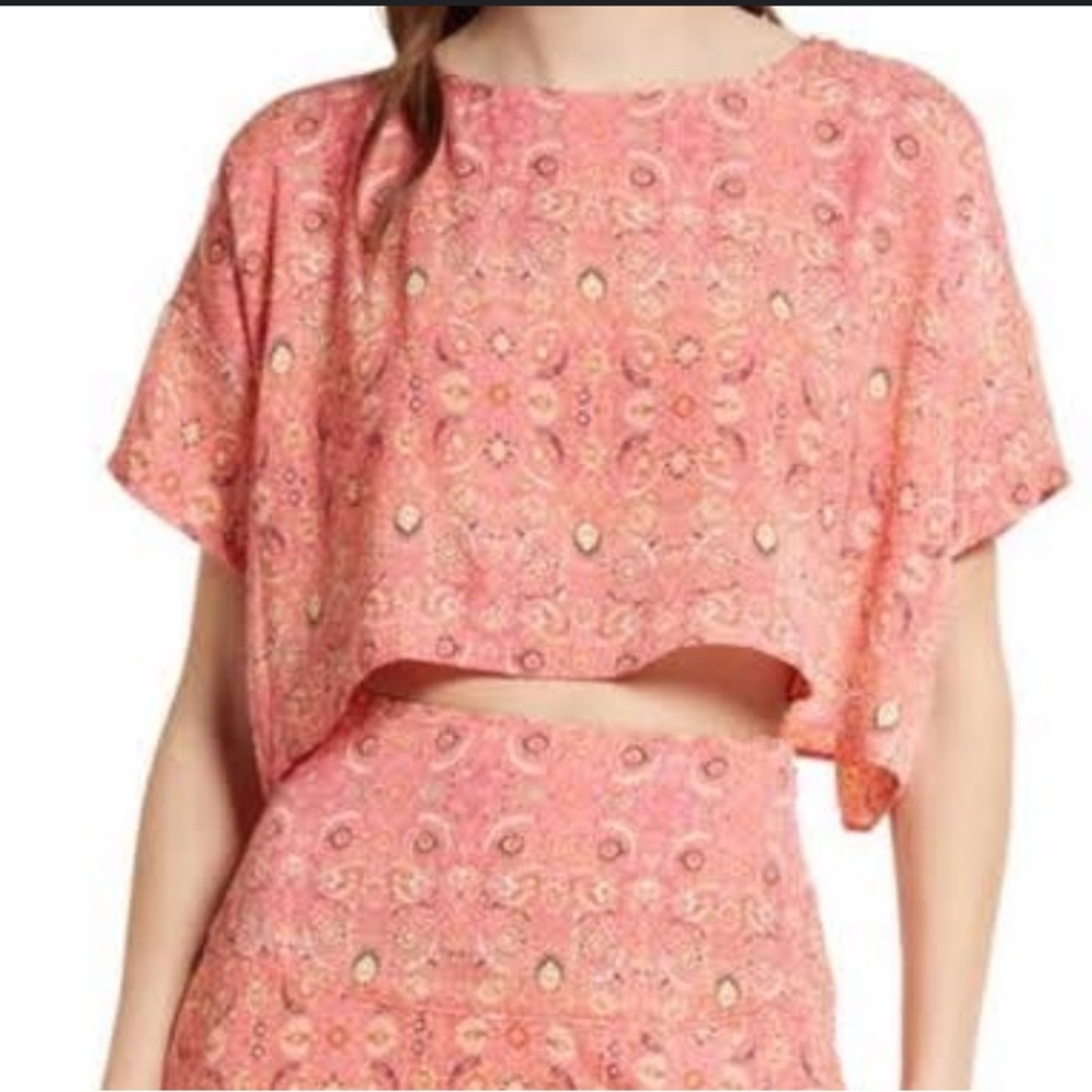 Free People Marion Printed Crop Top